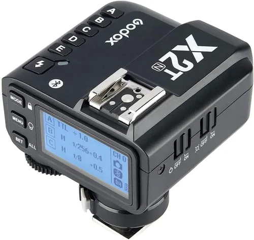 Godox Disparador de flash inalámbrico X2T-N 2.4G compatible con cámara Nikon i-TTL HSS1/8000s HSS, con 5 botones de grupo, conexión Bluetooth