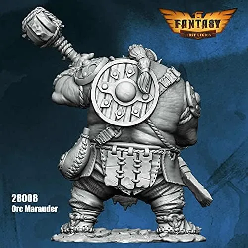 Miniatura 4 de Orc Marauder Figura Kit 1.102 in Escala Heroica Miniatura Sin Pintar First Legion