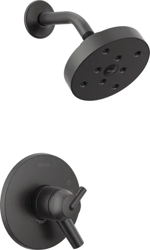 Miniatura 14 de Delta Faucet Trinsic Serie 14, juego de ducha de una sola función con cabezal H2Okinetic de un solo pulverizador, cromado T14259