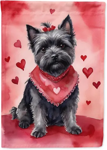 Miniatura 73 de Caroline's Treasures DAC5292CHF - Bandera de Border Collie My Valentine House para porche, grande, con manga para porche, para colgar en la pared