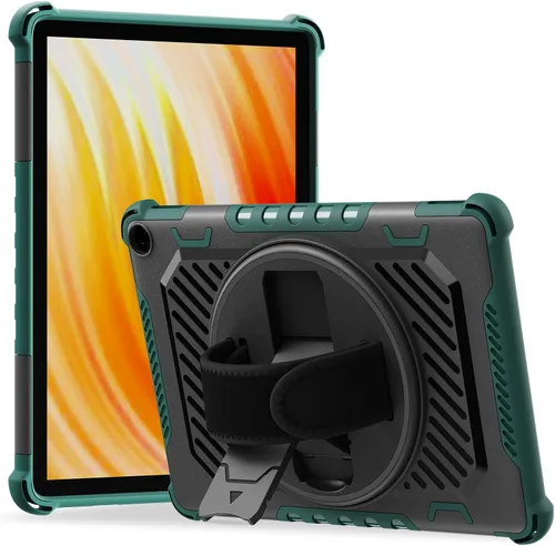 Miniatura 13 de ROISKIN Funda para Tablet Fire HD 10 de 2023 con soporte de patada de 360 y correa de mano