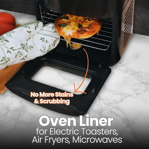 Miniatura 2 de Buself Revestimiento para horno tostador, compatible con Breville, Cuisinart, Black & Decker, Dash y más, revestimientos para freidora de aire