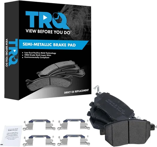 Miniatura 13 de TRQ Pastillas de freno delanteras semi metálicas compatibles con Ford Expedition 2018-2021 F-150 2018-2020 Lincoln Navigator 2018-2022