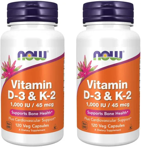 Miniatura 4 de Now Foods Vitamina D-3 y K-2 – 120 Cápsulas vegetales
