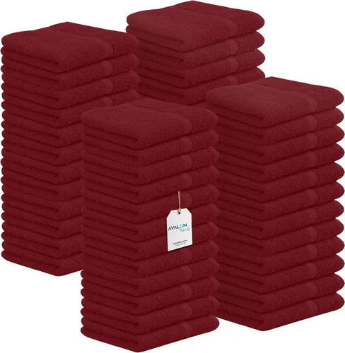 Miniatura 12 de Avalon Towels Toallitas de Algodón – (Paquete de 24) Tamaño 12x12 Pulgadas, 100% Algodón Hilado en Anillo, Toallitas Faciales Suaves y Absorbentes