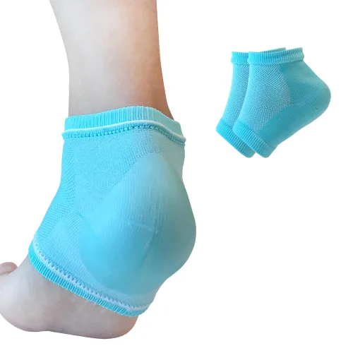 Calcetines hidratantes de talón de gel para reparar el talón seco y agrietado, suaviza, calma y revitaliza tus pies, para hombres y mujeres (menta,