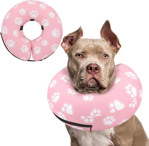 Miniatura 48 de Supet Cono Inflable para Perro para Perros Grandes, Medianos y Pequeños, Collar de Cono Suave para Perros y Gatos, Collar EC para Cuello de Perro