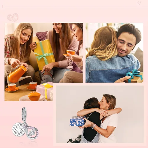 Miniatura 6 de MITSOKU Love Family Friends & Sisters - Colgantes colgantes para mujeres, pulseras, collares, collares de plata de ley 925, joyería de regalo