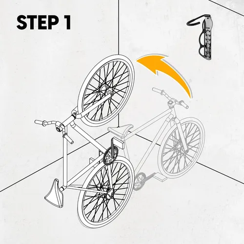 Miniatura 5 de BikeHand - Soporte de pared para bicicleta, soporte vertical resistente para montaje en pared, para almacenamiento interior de cobertizo de garaje
