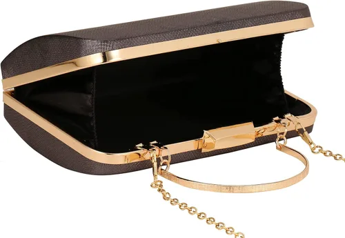 Miniatura 6 de ZHANNI Elegante caja de embrague de noche para mujer, con marco de metal, bolso de noche, bolso de mano, boda, graduación, fiesta, novia, embrague