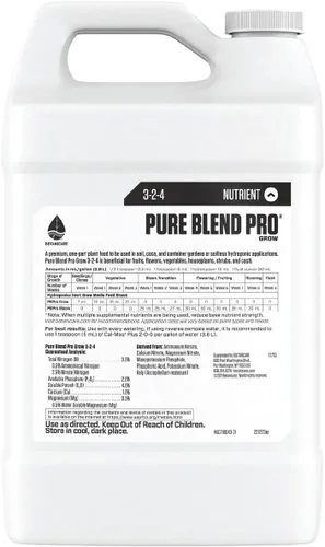 Miniatura 2 de Botanicare Pure Blend Pro Grow, Nutriente, 3-2-4, 1 gal.