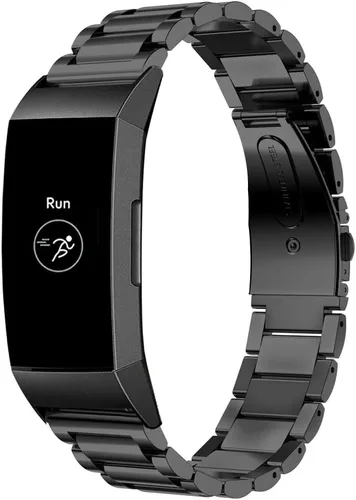 Maxjoy Bandas de carga compatibles con Fitbit: Correa de metal Charge 4/3 SE, repuesto de correa de pulsera de acero inoxidable, tamaños