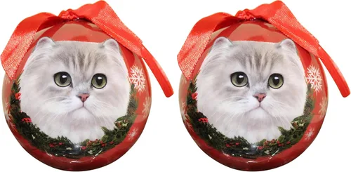 Miniatura 2 de Bola de Navidad con diseño de gato persa