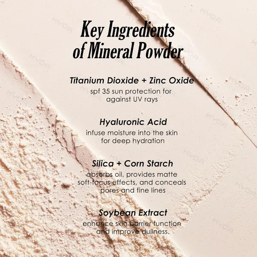 Miniatura 6 de KYDA Protector solar mineral en polvo para rostro y cuero cabelludo, protector solar SPF 35 para el cuero cabelludo, protector solar