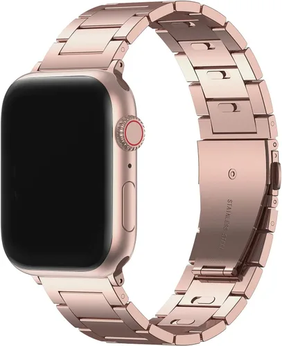 Miniatura 10 de No Tools Needed - Correa de metal para Apple Watch Ultra 2 Series 9/8/7/6/5/4/3/2/1/SE, correa de acero inoxidable ajustable sin herramientas