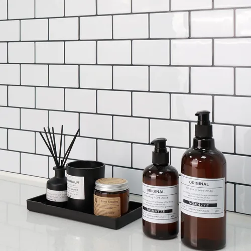 Miniatura 3 de STICKGOO - Azulejos de metro blancos para despegar y pegar, azulejos adhesivos para cocina (paquete de 1, diseño más grueso)