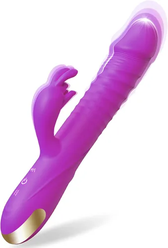 SUPOLA - Vibradores de consolador con empuje, juguetes sexuales para adultos para mujeres - Juguetes sexuales, consoladores, vibrador de conejo con