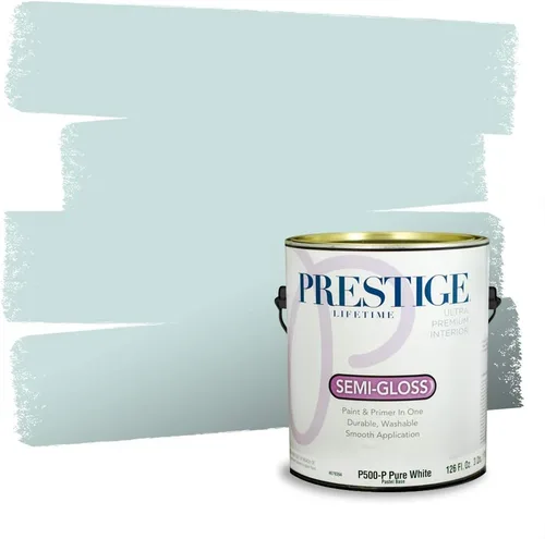 Miniatura 561 de Pintura Exterior + imprimación PRESTIGE, todo-en-uno, 1 galón, acabado mate, color comparable al Valspar* Royal Gray* VS151-Gris real