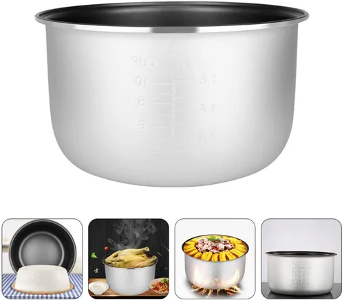 Miniatura 3 de Housoutil Olla de arrocera interior de repuesto para olla de cocina, revestimiento antiadherente, recipiente de cocción de arroz, tanque
