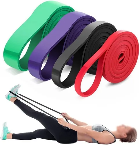 Miniatura 3 de Banda de Resistencia Gimnasio Goma Entrenamiento Elástico Ciclo de Ejercicio Fuerza Equipo de Fitness