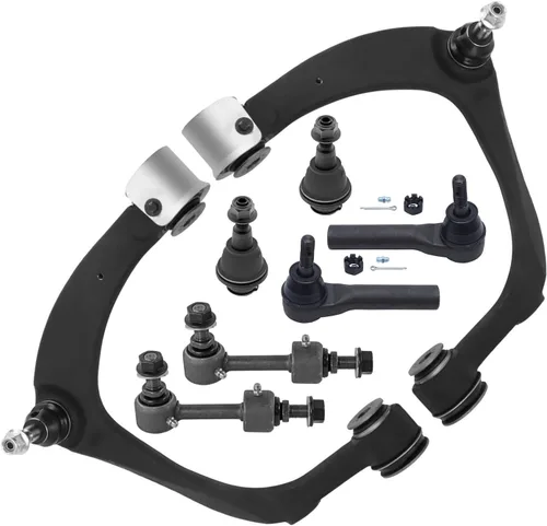Miniatura 385 de Detroit Axle - Kit de brazos de control de extremo delantero de 8 piezas para Dodge Dakota 00-04, Durango 00-03, 4 brazos de control superior e