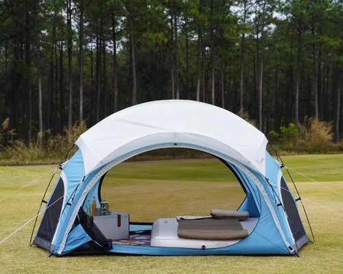 Miniatura 3 de Vidalido Tienda de campaña para 3 a 4 personas con 2 puertas de malla grandes, 4 ventanas de malla, tienda familiar de doble capa, impermeable
