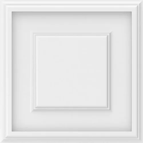 Miniatura 2 de Ekena Millwork Panel de pared decorativo de 12 pulgadas de ancho x 12 pulgadas de alto x 5/8 pulgadas de alto