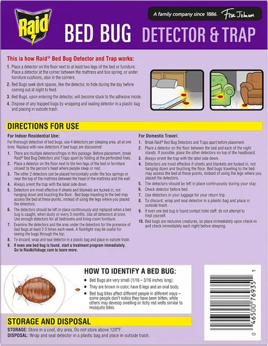 Miniatura 2 de Raid Detector y trampa de chinches de cama, para uso en interiores, 4