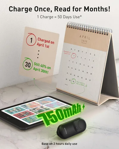 Miniatura 6 de Maxonar Magsnap - Rotulador de páginas remoto para Kindle Paperwhite/Oasis y Kobo, nunca pierde piezas, batería de 100 horas, conexión RF, 2 en 1