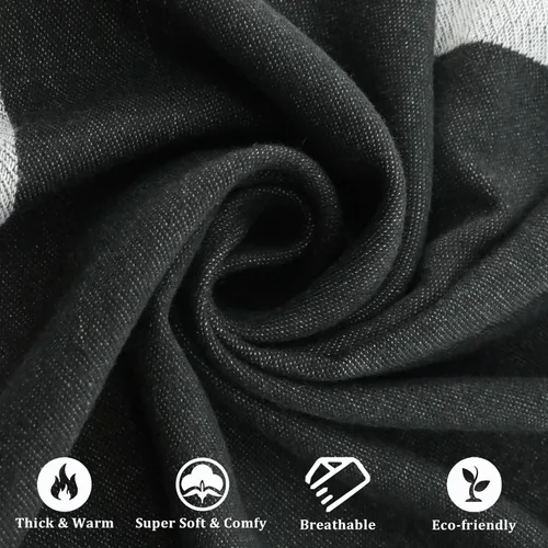 Miniatura 116 de Poncho chal para mujer, suéteres suaves y cálidos para mujer, parte delantera abierta, poncho de viaje para otoño, invierno y primavera
