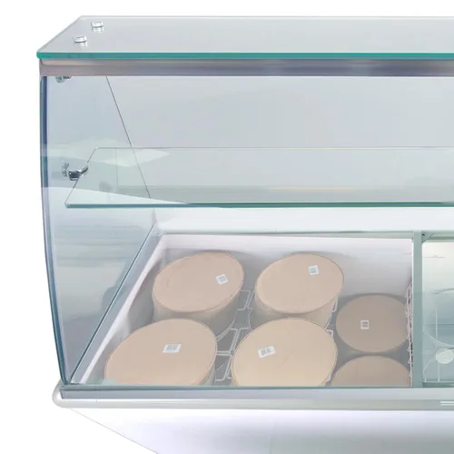 Miniatura 7 de Maxx Cold MXDC-12 - Congelador comercial de helados con vidrio curvo, capacidad para hasta veintidós (22) tinas de sabor, 70 pulgadas, color blanco