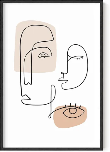 Miniatura 16 de HAUS AND HUES Impresión artística minimalista de mujer, póster de figura femenina, arte abstracto de pared neutro, arte de pared de dibujo lineal