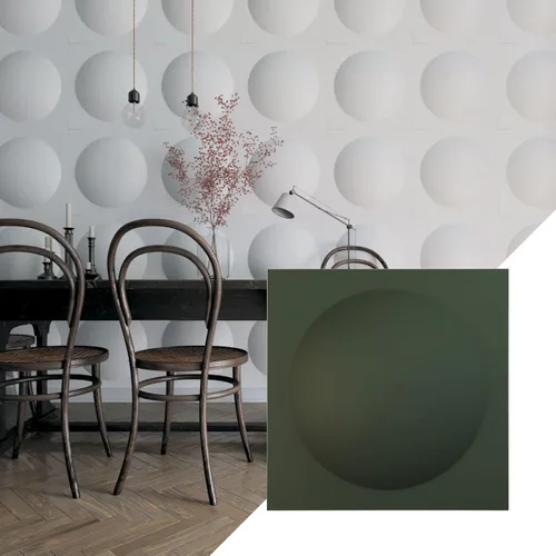Miniatura 18 de Ekena Millwork 19 5/8 pulgadas de ancho x 19 5/8 pulgadas de alto, Sloane EnduraWall decorativo 3D, cromo brillante (cubre 2.67 pies cuadrados).