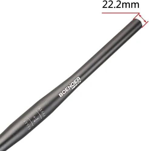 Miniatura 2 de Manillar elevado para bicicleta Boenoea 25.4/31.8mm Longitud 620mm, de aleación de aluminio, (50mm 90mm 120mm), Negro
