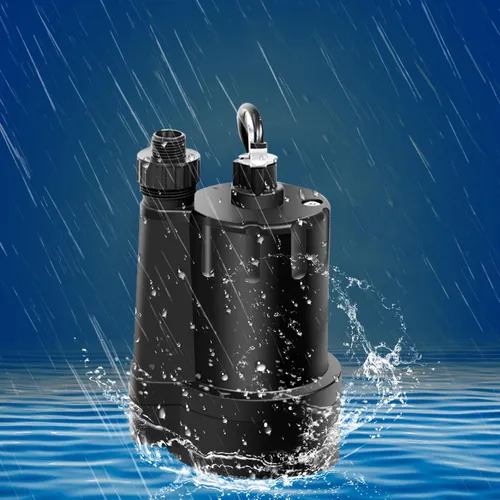 Miniatura 2 de Bomba sumergible de 1/5 HP Bomba sumergible termoplástica Bomba eléctrica de transferencia de agua con cable de 10 pies, color negro