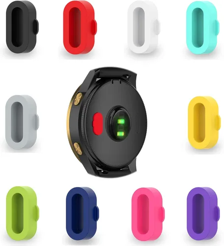Miniatura 6 de Paquete de 20 tapones antipolvo compatibles con Garmin Fenix 8 7 7S 7X 6 6S 6X Pro 5 5S 5X Plus/Vivoactive 3/4/Venu Sq/Forerunner 245/935 Protector
