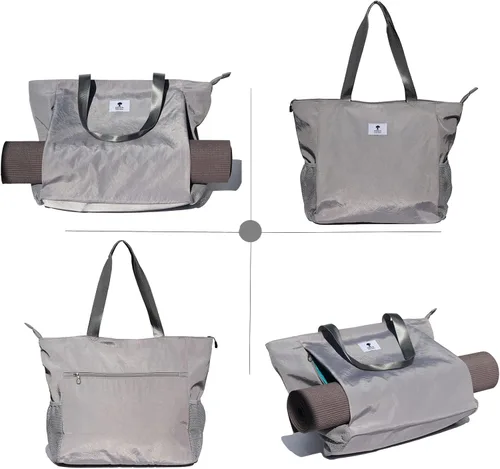 Miniatura 7 de Bolsa para esterilla de yoga ESVAN, bolsa de mano para yoga, bandolera para esterilla de yoga, bolsa de transporte para oficina, yoga, pilates, F