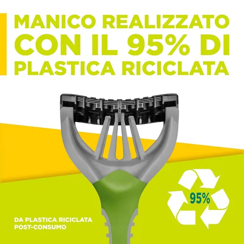 Miniatura 9 de Wilkinson Sword Xtreme 3 Eco Green X 4 - Maquinilla de afeitar desechable para hombre ecológica y reciclable - 70 Gr 4027800175000