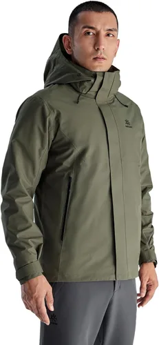 KAILAS Chaqueta de esquí para hombre, abrigo de invierno impermeable 3 en 1, chaqueta de esquí resistente al viento, chaqueta de nieve acolchada con