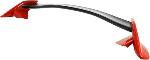 Miniatura 4 de IKON MOTORSPORTS, Alerón de maletero prepintado compatible con Honda Civic 4Dr Sedan 2016-2021, TR pintado #731513 Centro negro brillante y tapa