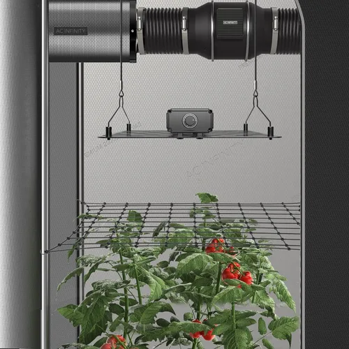 Miniatura 5 de AC Infinity Red de enrejado para tienda de cultivo de 2 x 4 pies, red elástica resistente con ganchos de acero, soporte hidropónico flexible