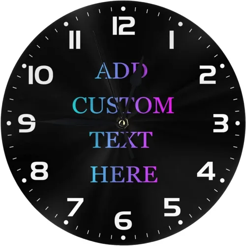 Miniatura 14 de Reloj de pared personalizado para peluquería, añade tu texto, reloj de peluquería personalizado para salón de belleza, decoración de reloj de pared