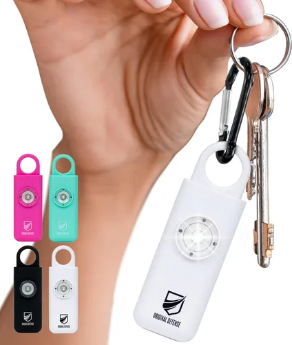 Miniatura 10 de Alarma de Autodefensa Sirena Original Defense® - Alarma de Llavero de 130 dB con Luz Estroboscópica LED para Mujeres, Niños y Ancianos - Recomendada