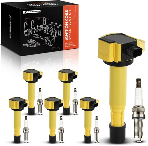 Miniatura 11 de A-Premium Juego de 6 paquetes de bobinas de encendido y bujías de iridio compatibles con Honda Accord 2013-2017, Pilot 2016-2019, Odyssey 2018-2019