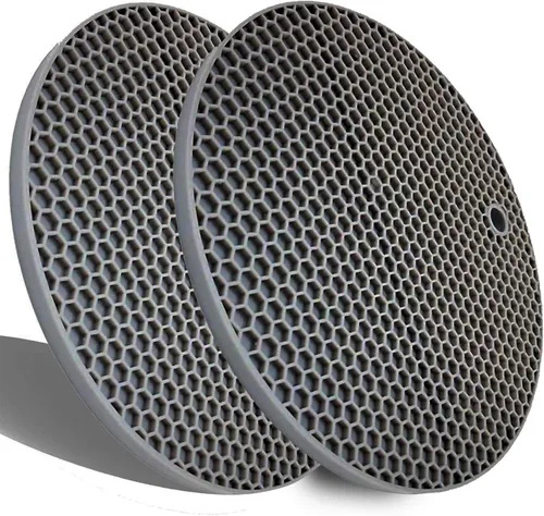 Miniatura 10 de Salvamanteles de silicona extra gruesos resistentes al calor, manoplas para horno, salvamanteles para platos calientes, almohadillas calientes