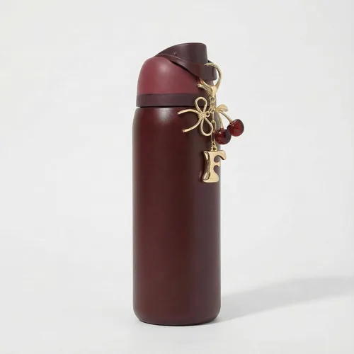 Miniatura 30 de Botella de agua de cereza negra para Owala de 16 onzas, 19 onzas, 24 onzas, 32 onzas, 40 onzas, cereza roja negra con bonitas cerezas y colgante