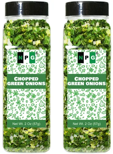 Miniatura 8 de NPG Cebollín Picado Liofilizado 2 Oz, Totalmente Natural Sin OMG Sin Gluten, Cebollín Seco, Cebollín de Primavera Gourmet para Cocinar, Ensaladas