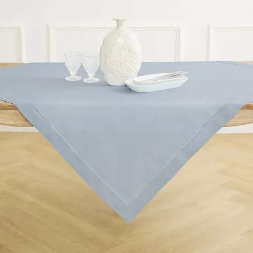 Miniatura 69 de Solino Home Mantel de lino azul polvoriento, 60 x 120 pulgadas, mantel de lino 100% puro con vainica para mesas rectangulares, dobladillo clásico