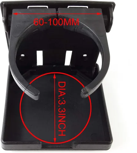 Miniatura 5 de TIHOOD 4 soportes plegables ajustables para bebidas, portavasos ajustables para marina, barco, caravana, coche, camiones, caravanas, camionetas