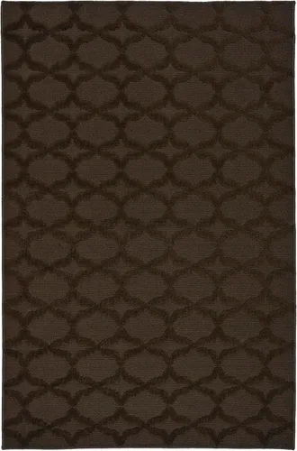 Miniatura 318 de Garland Rug Sparta - Alfombra antideslizante de polipropileno de 2 pies x 12 pies, color negro, ideal para salas de estar y pasillos, elegante
